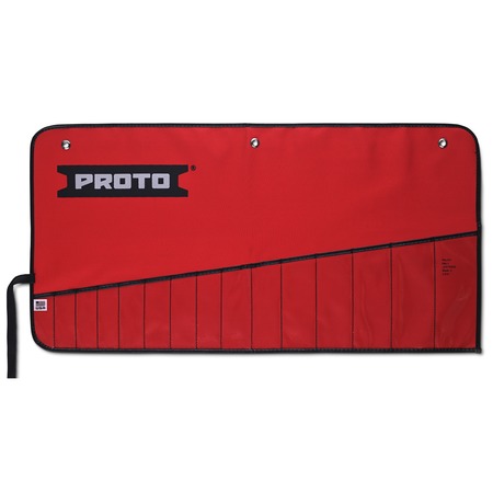 PROTO Red Canvas 14-Pocket Tool Roll J25TR40C